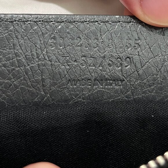 BALENCIAGA Gray Leather Bag with Chain Strap & Pocket Mirror - Picture 6 of 6